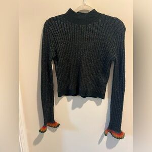 THIS!! Endless Rose sparkling + knit contrast sweater